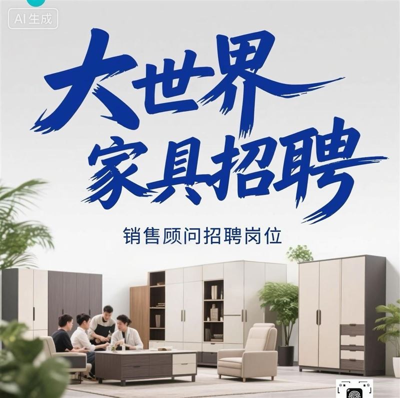 大世界家具招聘